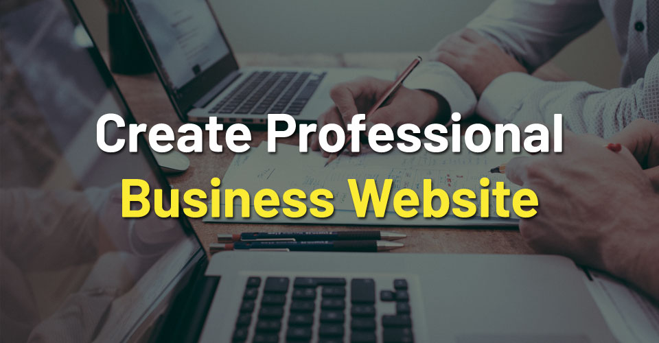 Professional website for business