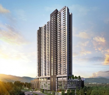 The facade of Amani Residences